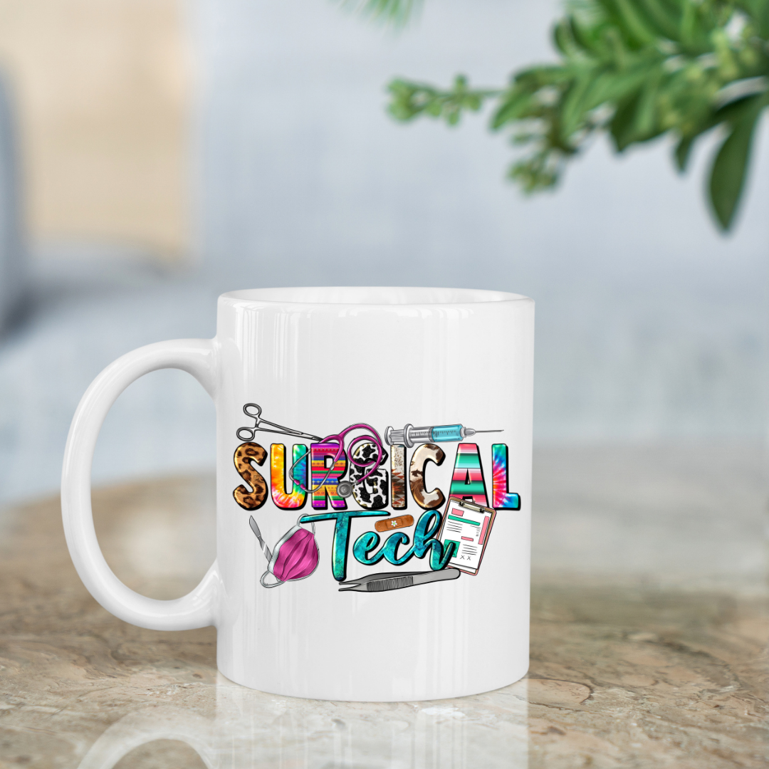 Colorful Surgical Tech Mug