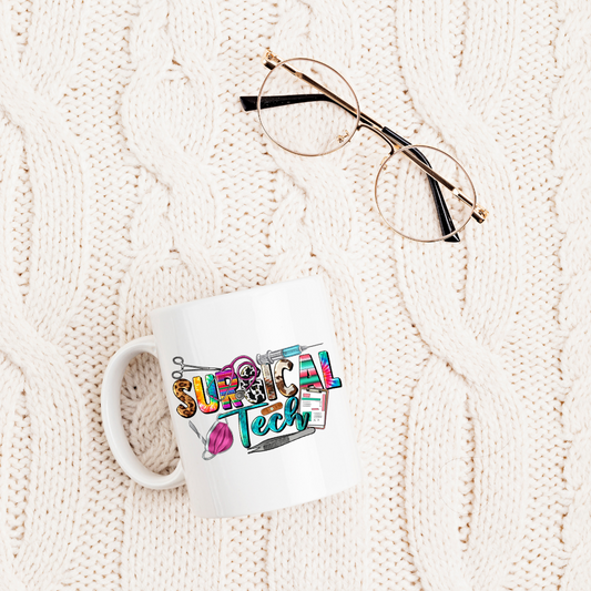 Colorful Surgical Tech Mug