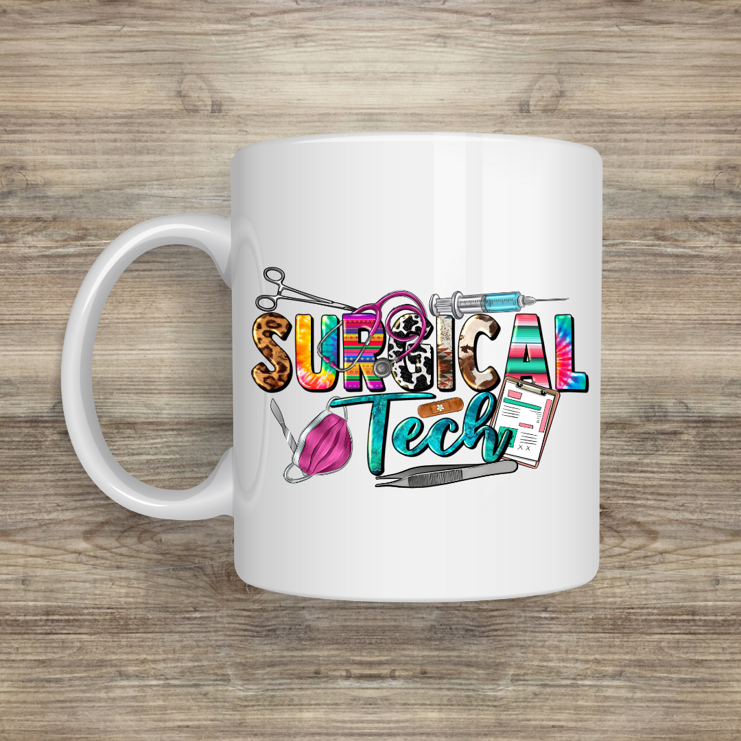 Colorful Surgical Tech Mug